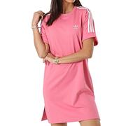 Adidas Originals Tee Dress 3 Stripes Trefoil Logo Pink White H35503