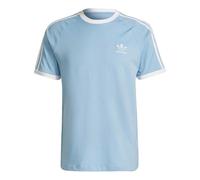 adidas originals Three-Stripe sSport Round NeckShort Sleeve Men's Light Blue H37759 L