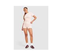 adidas Originals Towel Stripe Micro Shorts - Pink - Womens S