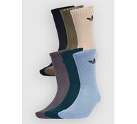 Trefoil Cushion Crew Socks 6 Pairs