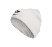 adidas Originals Trefoil Beanie, White - Orbit Grey/Black, One Size