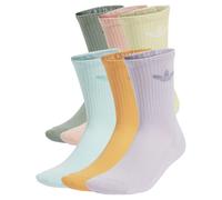 adidas Socks Trefoil Cushion Crew Socks 6 Pairs in Multicolour XS