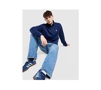 adidas Originals Trefoil Essentials 1/4 Zip Sweatshirt - Blue - Mens S
