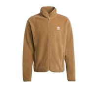 Adidas Originals Trefoil Essentials Teddy Fleece Leisure Jacket Brown