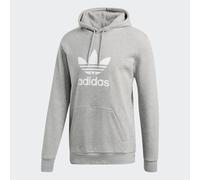 ADIDAS Originals Trefoil Men's Hoodie Grey Heather White DT7963 Classic Pullover