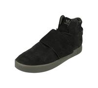 adidas Originals Tubular Invader Strap Mens Hi Top Trainers Shoes Black - Size UK 10.5