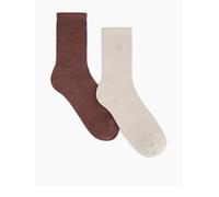 adidas Originals Unisex 2-Toned Cr Socks2 Pack - Brown, Stone Khaki/Auburn, Size L, Men Tone Khaki/Auburn