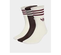 adidas Originals Unisex Crew Socks 3 Pack, Off White, Size Xl, Women Off White