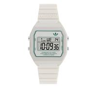 Adidas Originals Unisex Digital Two White Resin Strap Watch