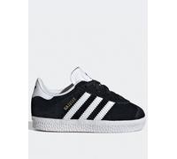 adidas Originals Unisex Infant Gazelle Elastic Trainers, Cblack/Ftwwht/Ftwwht, Size 3 Older Cblack/Ftwwht/Ftwwht