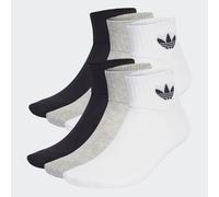 Adidas Originals Mid Ankle 6 Pair Socks White