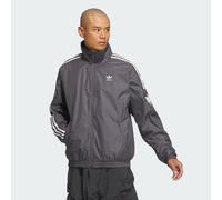 ADIDAS Originals Unisex Retro Trefoil Jacket (Gender Neutral) - Black/Dark Grey - Size Medium