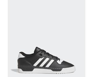 ADIDAS Originals Unisex Rivalry Low Shoes - Black/White Leather - Size UK 6
