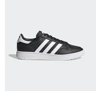 adidas Originals Unisex Team Court Shoes - Black/White Leather - Size UK 11