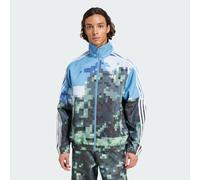 adidas Originals Unisex x Minecraft Track Top - Pale Blue Recycled Material - Size 2XL