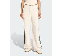 adidas Originals Velvet Trousers, White, Size 12, Inside Leg Regular, Women White