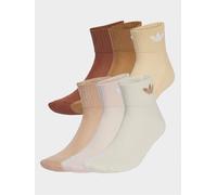 adidas Originals Trefoil Mid Ankle Socks 6 Pair Pack Unisex Sports Trainer