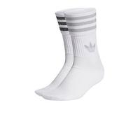 adidas Originals Womens 2 Pack Glitter Crew Socks, White/Grey Two/Black, Size Xl, Women White/Grey Two/Black