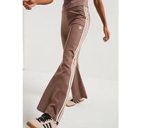 adidas Originals Womens 3-stripes Flared Track Pants - Brown, Trace Brown, Size L, Women Trace Brown