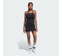 adidas Originals Womens 3-Stripes Mini Dress - Black Cotton - Size Small