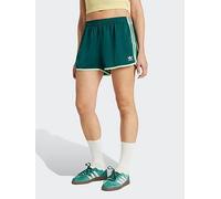 adidas Originals Womens 3-Stripes Sprinter Shorts - Collegiate Green / Semi Green Spark, Collegi Green/Semi Green Spark, Size L, Women Collegi Green/Semi Green Spark