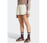 adidas Originals Women's 3-Stripes Sprinter Shorts, Cream White/Maroon, Size L, Women Cream White/Maroon