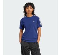 adidas Originals Womens 3-Stripes Tee - Navy Cotton - Size 2XS
