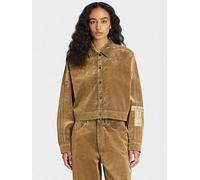 adidas Originals Womens Adibreak Brushed Twill Jacket, Brown, Size L, Women Brown