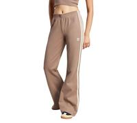 adidas Originals Women's Adicolor 3 Stripes Flared Track Pants Brown Retro New