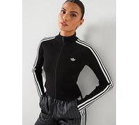 adidas Originals Women's Adicolor 3 Stripes Slim Knit Track Top, Black, Size M, Women Black