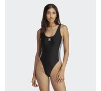 adidas Originals Womens Adicolor 3-Stripes Swimsuit - Black/White Recycled Material - Size X-Small