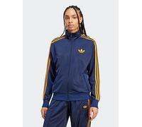 adidas Originals Women's Adicolor Classic Firebird Loose Track Top - Blue, Night Indigo/Crew Orange, Size 2Xl, Women Night Indigo/Crew Orange