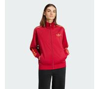 adidas Originals Womens Adicolor Classic Firebird Loose Track Top - Burgundy Recycled Material - Size X-Small