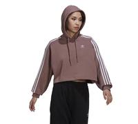 adidas Originals Womens Adicolor Classics Crop Hoodie - Purple / UK 6