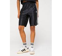 adidas Originals Women's Adicolor Firebird Long Shorts - Black, Black/White, Size 2Xl, Women Black/White