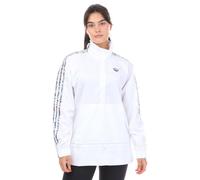 adidas Originals Womens Adicolor Half Zip Winbreaker Jacket in White - Size 10 UK