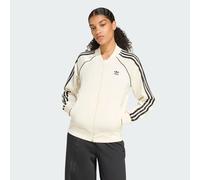 adidas Originals Womens Adicolor SST Satin Track Top - Cream - Size Small