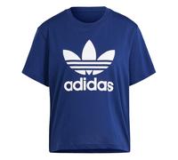 ADIDAS Originals Womens Adicolor Trefoil Boxy Tee - Navy - Size Medium