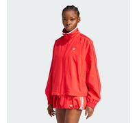 adidas Originals Womens Adilenium Season 3 Zip Track Top - Red Recycled Material - Size 2XL
