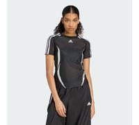 ADIDAS Originals Womens Adilenium Season 4 Teamgeist Tight Sheer Tee - Black - Size X-Small