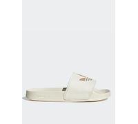 adidas Originals Womens Adilette Lite Sliders - Warm Sandstone, Off White/Warm Sandstone/Warm, Size 6, Women Off White/Warm Sandstone/Warm
