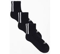 adidas Originals Women's Ankle Frill Socks 3 Pack - Black, Black, Size Xs, Women Black
