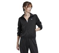 adidas ORIGINALS WOMENS ARCHIVAL TRACK JACKET TOP BLACK TREFOIL 3-STRIPE RETRO