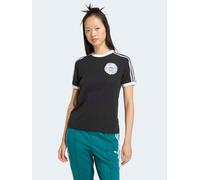 Adidas Originals Lace Branding Short Sleeve T-shirt Black S Woman