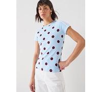 adidas Originals Women's Cali Tee, Clear Sky, Size S, Women Clear Sky
