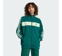 adidas Originals Womens Colorblock Track Top - Forest Green - Size Medium