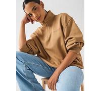 adidas Originals Women's Essential Linear Quarter Zip, Cardboard, Size Xl, Women Cardboard