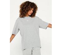 Adidas Originals Essentials Boyfriend Short Sleeve T-shirt Grey S Woman