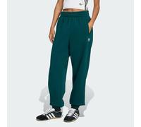 adidas Originals Womens Essentials Fleece Loose Joggers - Forest Green Cotton - Size X-Small