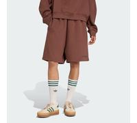 adidas Originals Womens Essentials Linear Shorts Oversized - Brown - Size Large